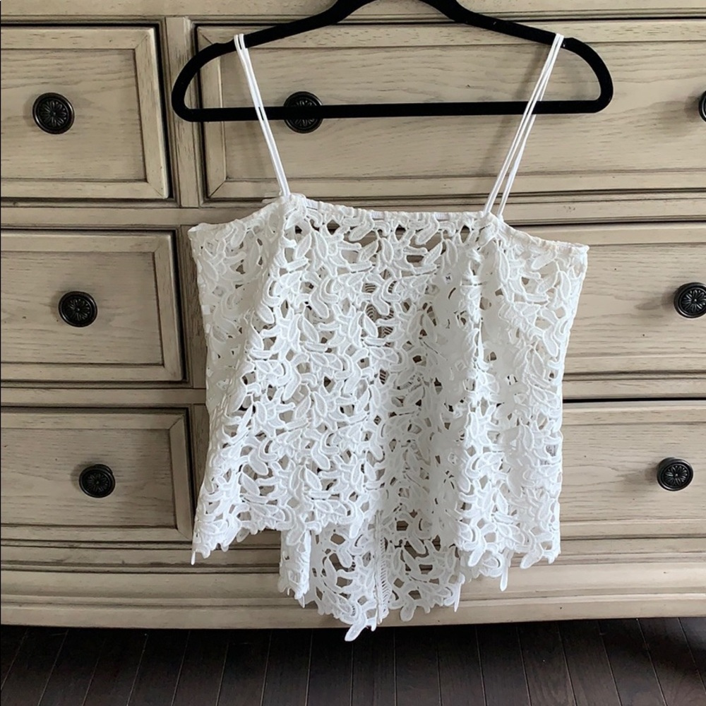 Open back crochet top